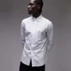Mango Regular Fit Striped Shirt In White For Men -Modern Menswear 207891652 1 white