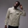 Mango Cord Shirt In Pale Green For Men 2 Mango Cord Shirt In Pale Green For Men -Modern Menswear 207891661 1 palegreen