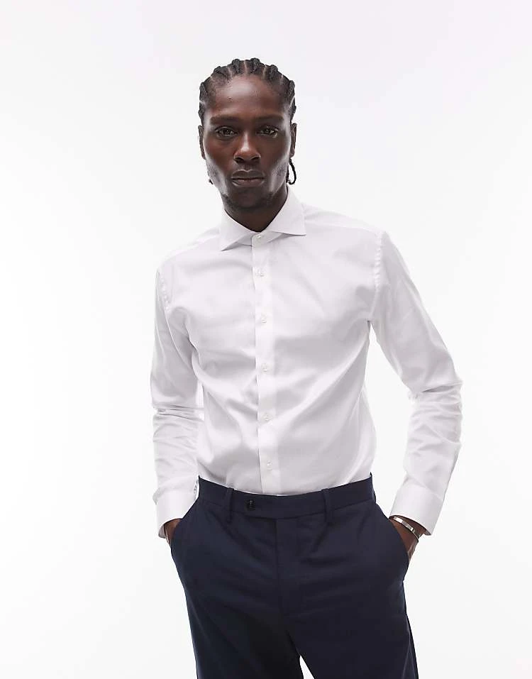 Mango Regular Fit Shirt In White For Men 7 Mango Regular Fit Shirt In White For Men - Image 5