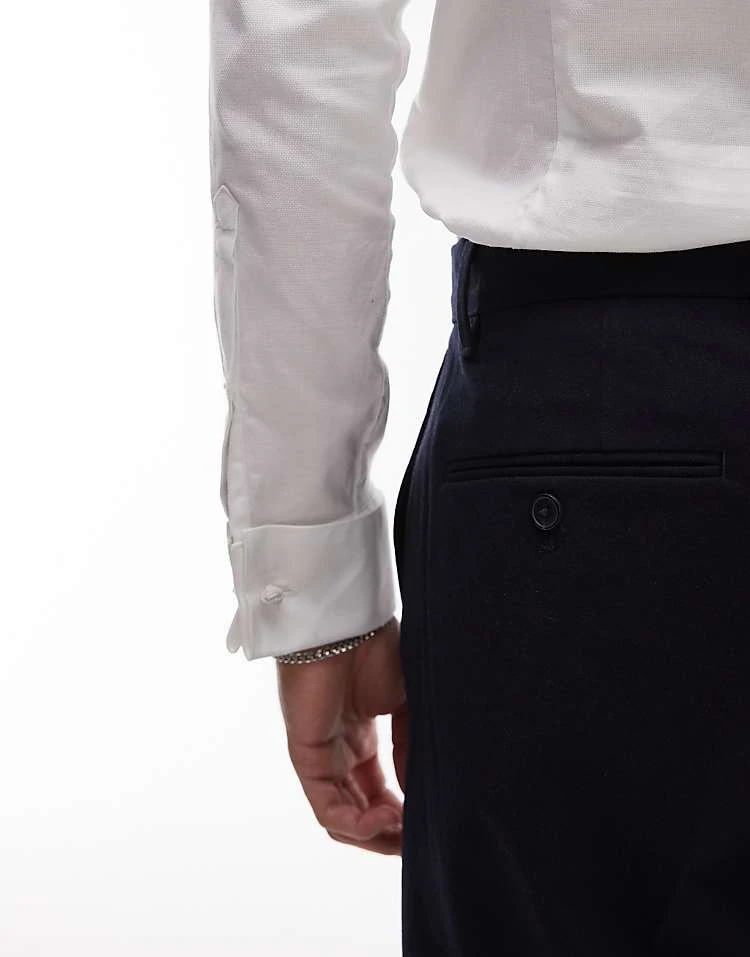 Mango Slim Fit Smart Tailored Trouser In Navy For Men 5 Mango Slim Fit Smart Tailored Trouser In Navy For Men - Image 3