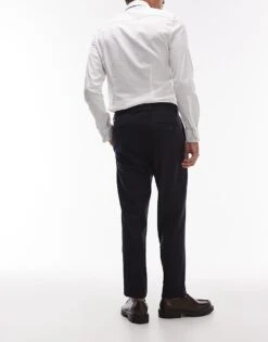 Mango Slim Fit Smart Tailored Trouser In Navy For Men 12 Mango Slim Fit Smart Tailored Trouser In Navy For Men -Modern Menswear 207892201 5