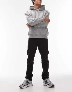 Mango Skinny Fit Jeans In Black For Men