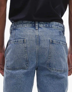 Mango Relaxed Fit Jeans In Mid Blue For Men -Modern Menswear 207940357 4