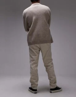 Mango Corduroy Trousers In Ecru For Men -Modern Menswear 207946572 3