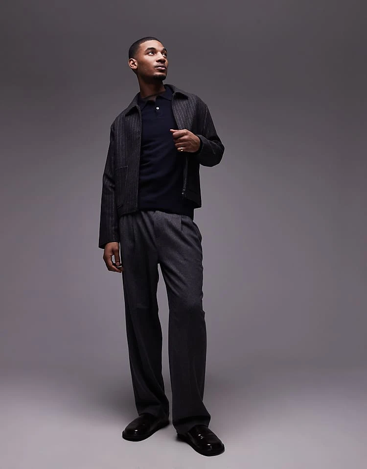 Mango Knitted Polo Sweater In Navy For Men 4 Mango Knitted Polo Sweater In Navy For Men - Image 2