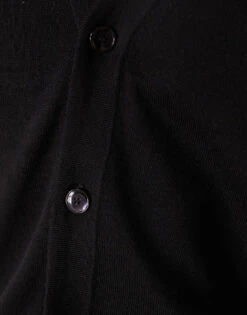 Mango Knitted Cardigan In Black For Men 9 Mango Knitted Cardigan In Black For Men -Modern Menswear 207946625 3