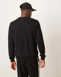 Mango Knitted Cardigan In Black For Men 10 Mango Knitted Cardigan In Black For Men -Modern Menswear 207946625 4