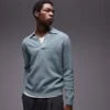 Mango Knitted Polo Sweater In Pale Green For Men -Modern Menswear 207946653 1 palegreen