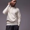 Mango Polo Sweatshirt In White For Men -Modern Menswear 207986130 1 white