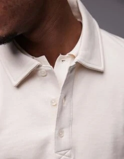 Mango Polo Sweatshirt In White For Men -Modern Menswear 207986130 3