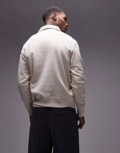 Mango Polo Sweatshirt In White For Men -Modern Menswear 207986130 4