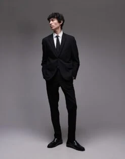 Mango Tailored Suit Co-ord In Black