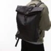 Mango Roll Top Backpack In Black For Men -Modern Menswear 208007157 1 black