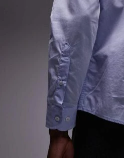 Mango Regular Fit Shirt In Pale Blue For Men Light Blue -Modern Menswear 208007498 3