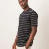 Mango Striped T-shirt In Navy For Men 1 Mango Striped T-shirt In Navy For Men -Modern Menswear 208007665 1 navy
