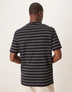 Mango Striped T-shirt In Navy For Men -Modern Menswear 208007665 2