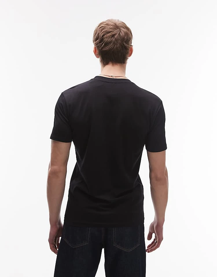 Mango Muscle Fit T-shirt In Black For Men 4 Mango Muscle Fit T-shirt In Black For Men - Image 2