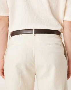 Mango Leather Belt In Brown For Men -Modern Menswear 208081610 3