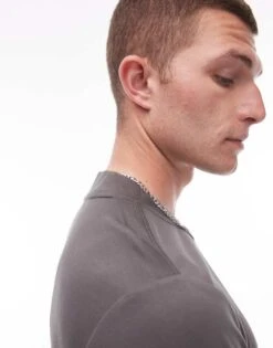 Mango Performance Breathable T-shirt In Khaki For Men -Modern Menswear 208124937 4