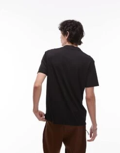 Mango Performance Breathable T-shirt In Black For Men -Modern Menswear 208124938 4