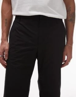 Mango Performance Breathable Slim Trousers In Black For Men -Modern Menswear 208125027 3