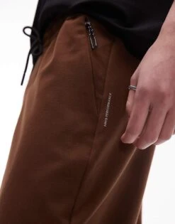 Mango Performance Breathable Slim Joggers In Rust For Men -Modern Menswear 208125041 5