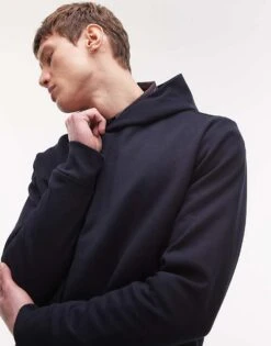 Mango Hoodie In Navy For Men -Modern Menswear 208125074 4