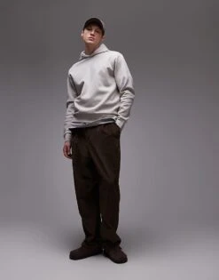 Mango Hoodie In Stone For Men -Modern Menswear 208125098 3