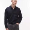 Mango Collared Sweatshirt In Navy For Men -Modern Menswear 208125135 1 navy