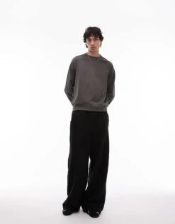 Mango Performance Breathable Sweatshirt In Dark Green For Men -Modern Menswear 208125156 3