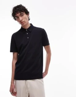 Mango Poloshirt In Navy For Men 11 Mango Poloshirt In Navy For Men -Modern Menswear 208125238 1 navy 1