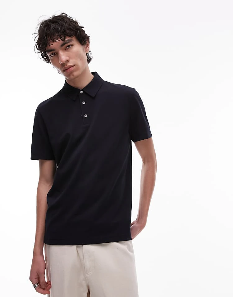 Mango Poloshirt In Navy For Men 7 Mango Poloshirt In Navy For Men - Image 5