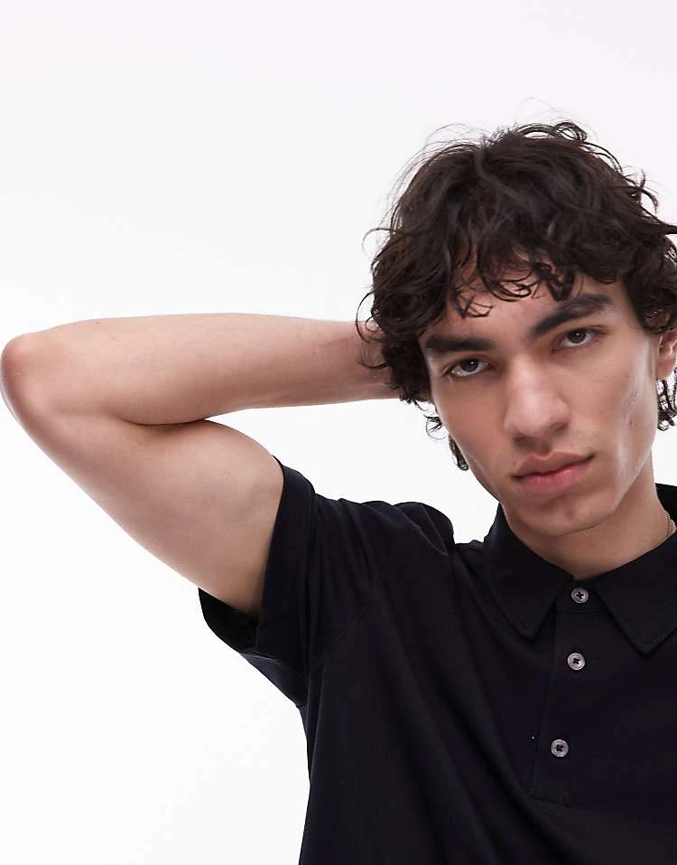 Mango Poloshirt In Navy For Men 4 Mango Poloshirt In Navy For Men - Image 2