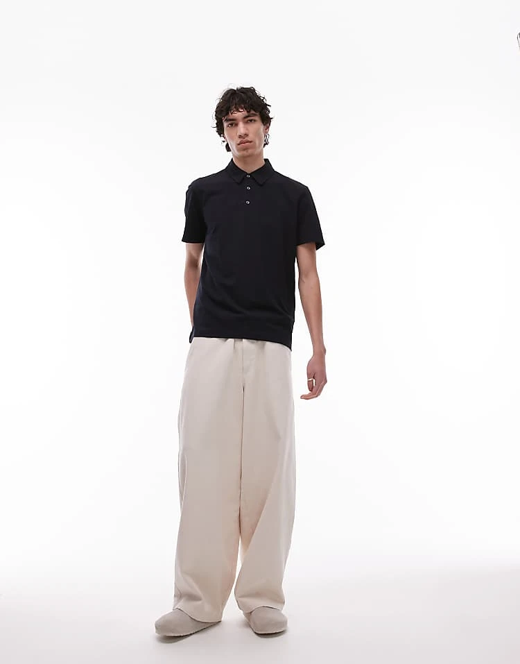 Mango Poloshirt In Navy For Men 6 Mango Poloshirt In Navy For Men - Image 4