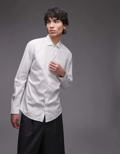 Mango Egyptian Cotton Shirt In White For Men -Modern Menswear 208125446 1 white 1