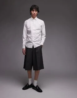 Mango Egyptian Cotton Shirt In White For Men -Modern Menswear 208125446 2