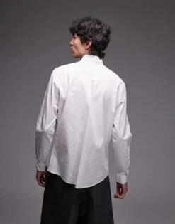Mango Egyptian Cotton Shirt In White For Men -Modern Menswear 208125446 3