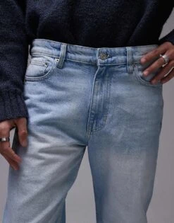 Mango Tapered Fit Jeans In Light Blue For Men -Modern Menswear 208125469 5