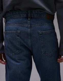 Mango Tapered Fit Jeans In Mid Blue For Men 11 Mango Tapered Fit Jeans In Mid Blue For Men -Modern Menswear 208125487 4