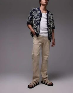 Mango Slim Fit Jeans -Modern Menswear 208125499 1 lightbeige