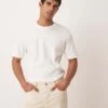 Mango Ribbed Oversized T-shirt In White For Men -Modern Menswear 208236310 1 white