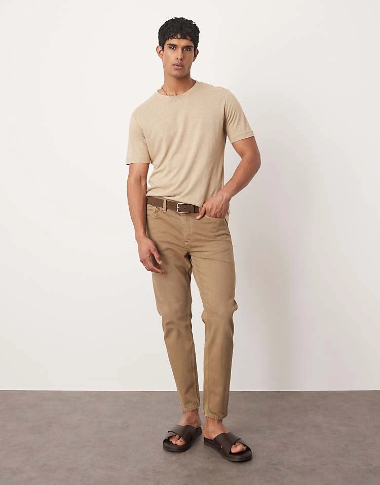 Mango Lightweight T-shirt In Light Beige For Men 4 Mango Lightweight T-shirt In Light Beige For Men - Image 2