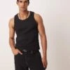 Mango Relaxed Fit Vest In Black For Men -Modern Menswear 208236370 1 black