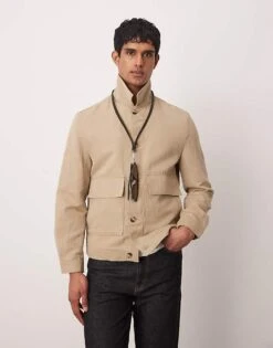 Mango Overshirt In Tan For Men -Modern Menswear 208236385 1 tan 1