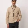 Mango Overshirt In Tan For Men 1 Mango Overshirt In Tan For Men -Modern Menswear 208236385 1 tan