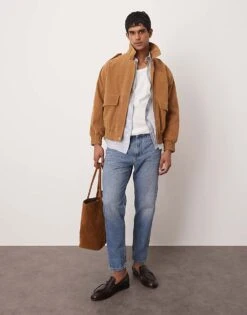 Mango Smart Linen Striped Shirt In Blue For Men Mid Blue -Modern Menswear 208238380 3