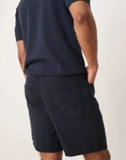 Mango Cotton Washed Short In Navy For Men -Modern Menswear 208238905 5